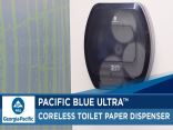 Video: Pacific Blue Ultra™ 4-Roll High Capacity Coreless Toilet Paper Dispenser 