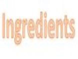 Ingredients List for SKU 42716