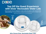 Sell Sheet: Dixie Reclosable Sliding Polypropylene Lids