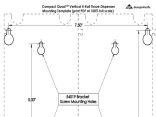 Install Instructions: Compact® Quad Vertical Tissue Dispenser - Mounting Template